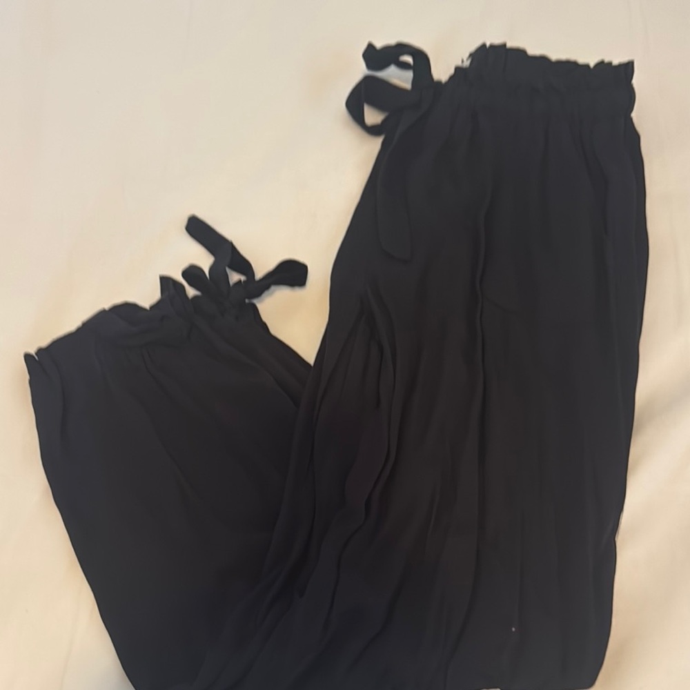 Lulu's Black Track Pants Sleek Joggers